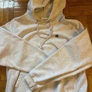 Champion heather grey hoodie